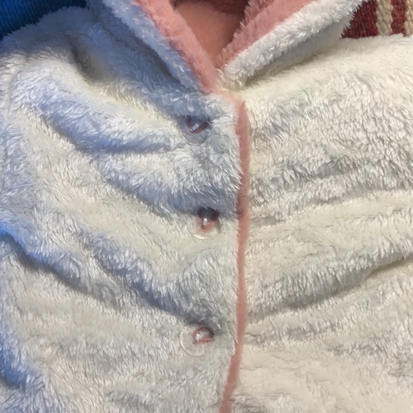 🌶 3/$30 NWT Infants Reversible Plush Hoodie - Picture 5 of 7